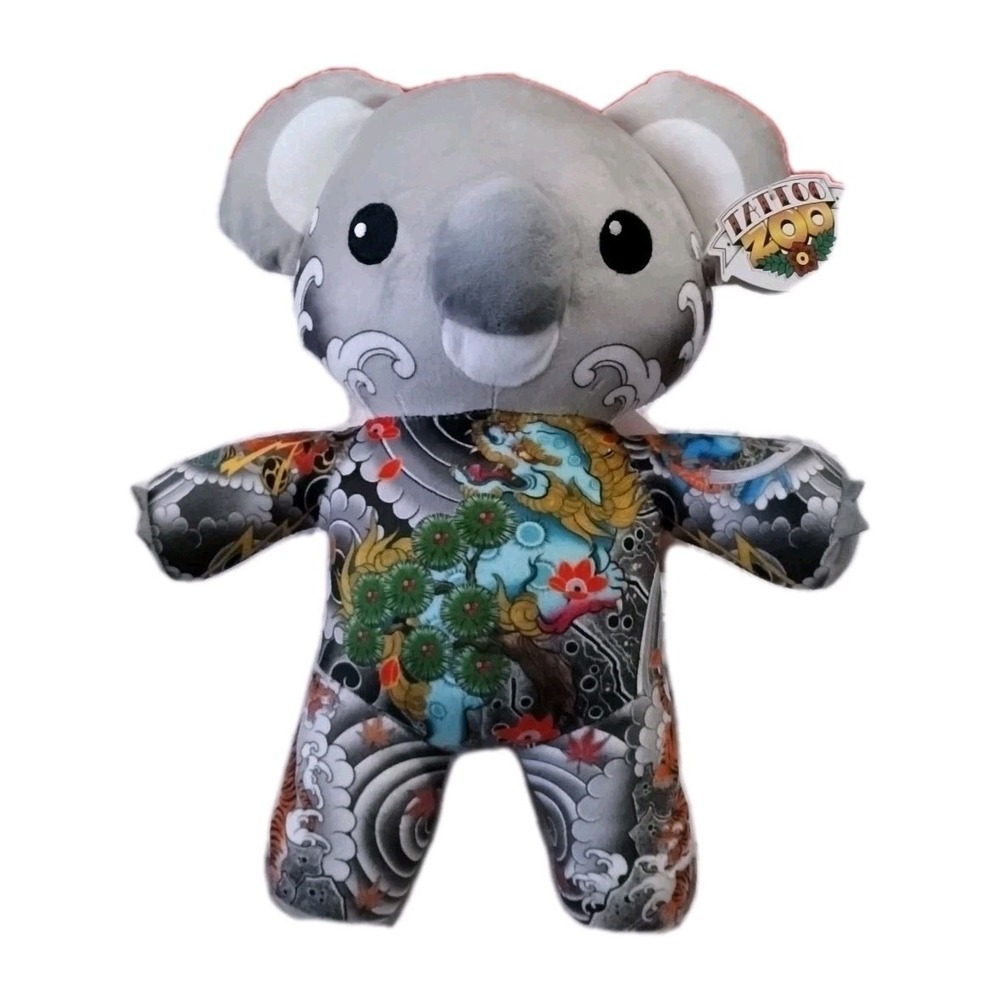 Keanu The Extreme Koala The Tattoo Zoo 15" Stuffed Animal 2022 Adrenaline Junkie